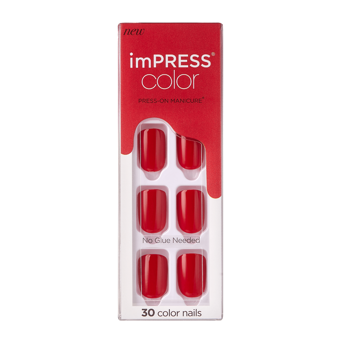 ხელოვნური ფრჩხილები KS imPRESS Color - Reddy or Not- Kiss